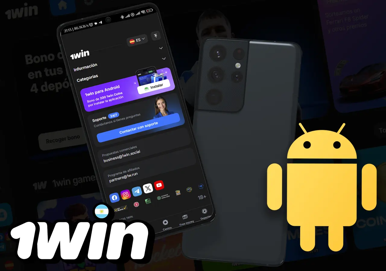 ¿Cómo descargar la aplicación móvil 1win para Android?